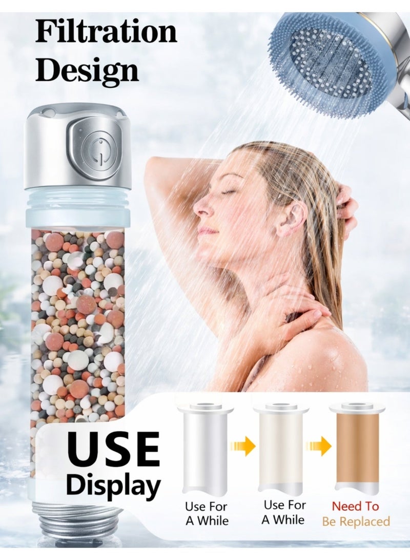 F.A.M.S High Pressure Filtered Handheld Shower Head with Multi Spray Modes, Water Saving & Anti-Clog Design – Easy Installation - Image 2